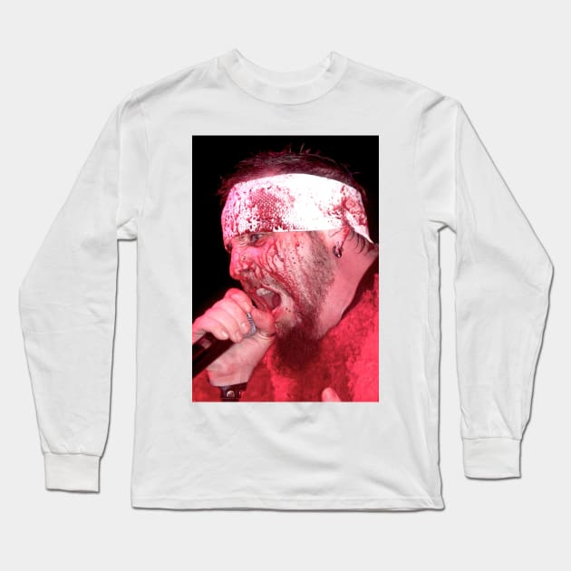 Chad Gray Mudvayne Photograph Long Sleeve T-Shirt by Concert Photos